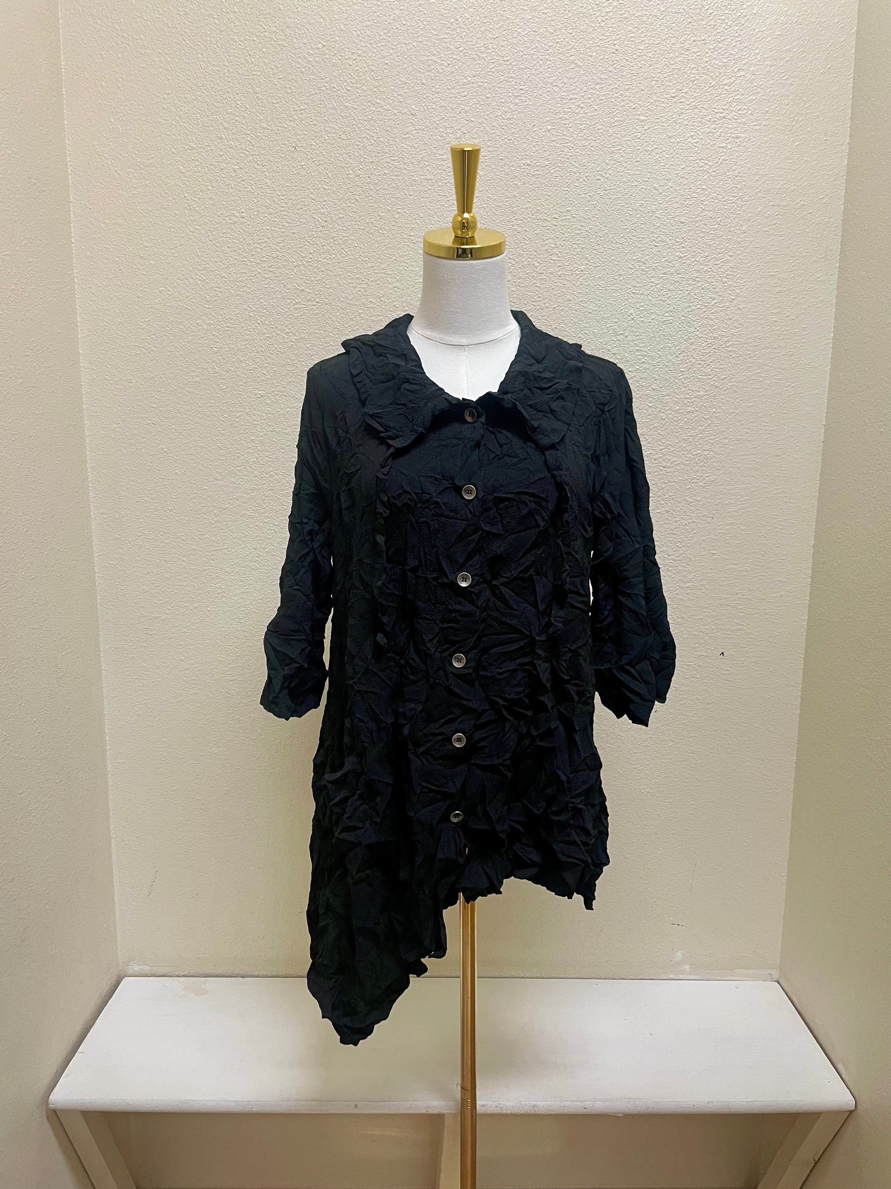 Chalet Georgette Shirt - T55870 - BLACK