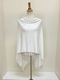 Dolma Cashmere Poncho - IVORY