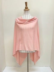 Dolma Cashmere Poncho - PASTEL PINK