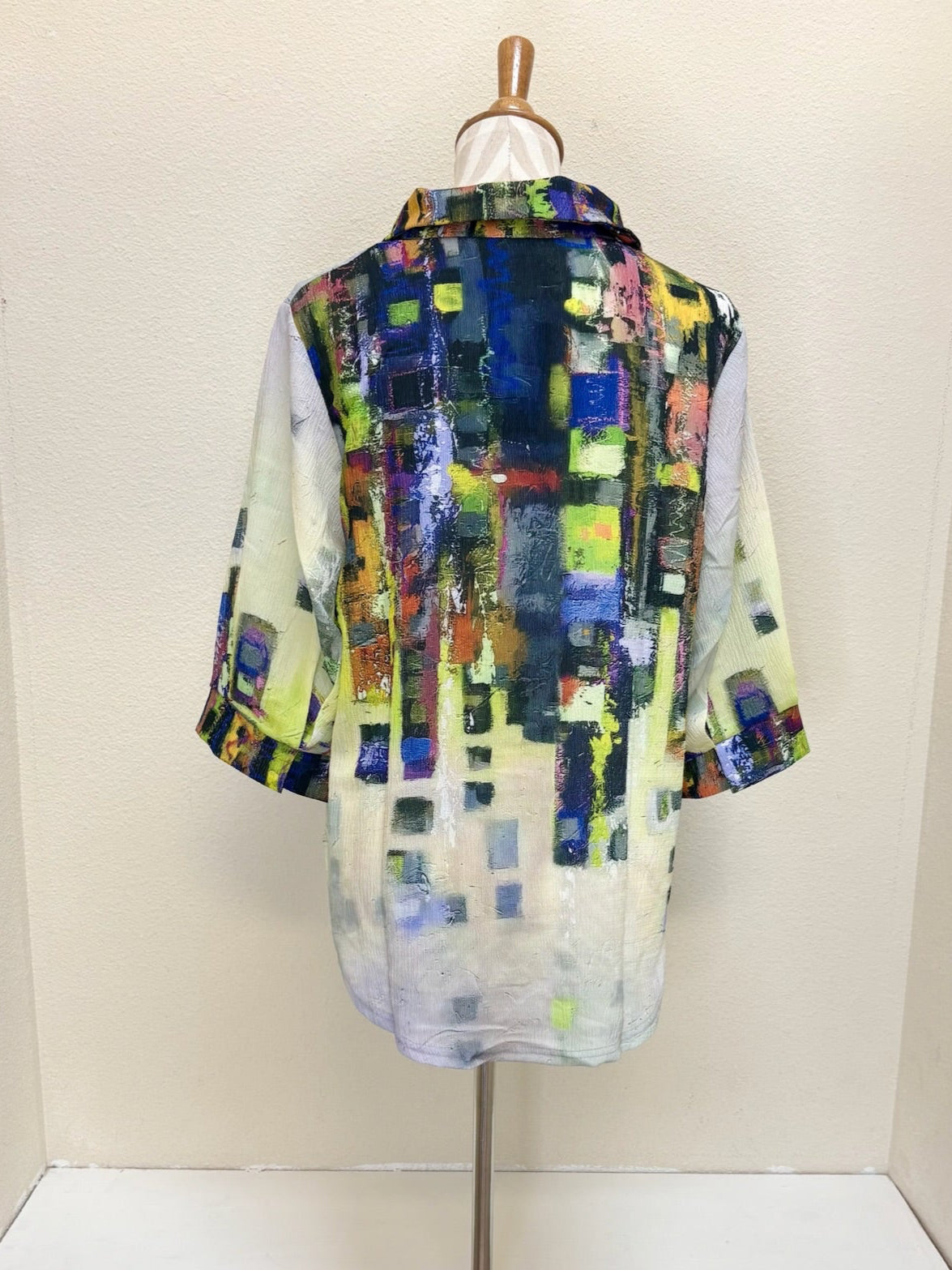 DAMEE SQUARE PAINTING SHORT SHIRT- 7092-PRP