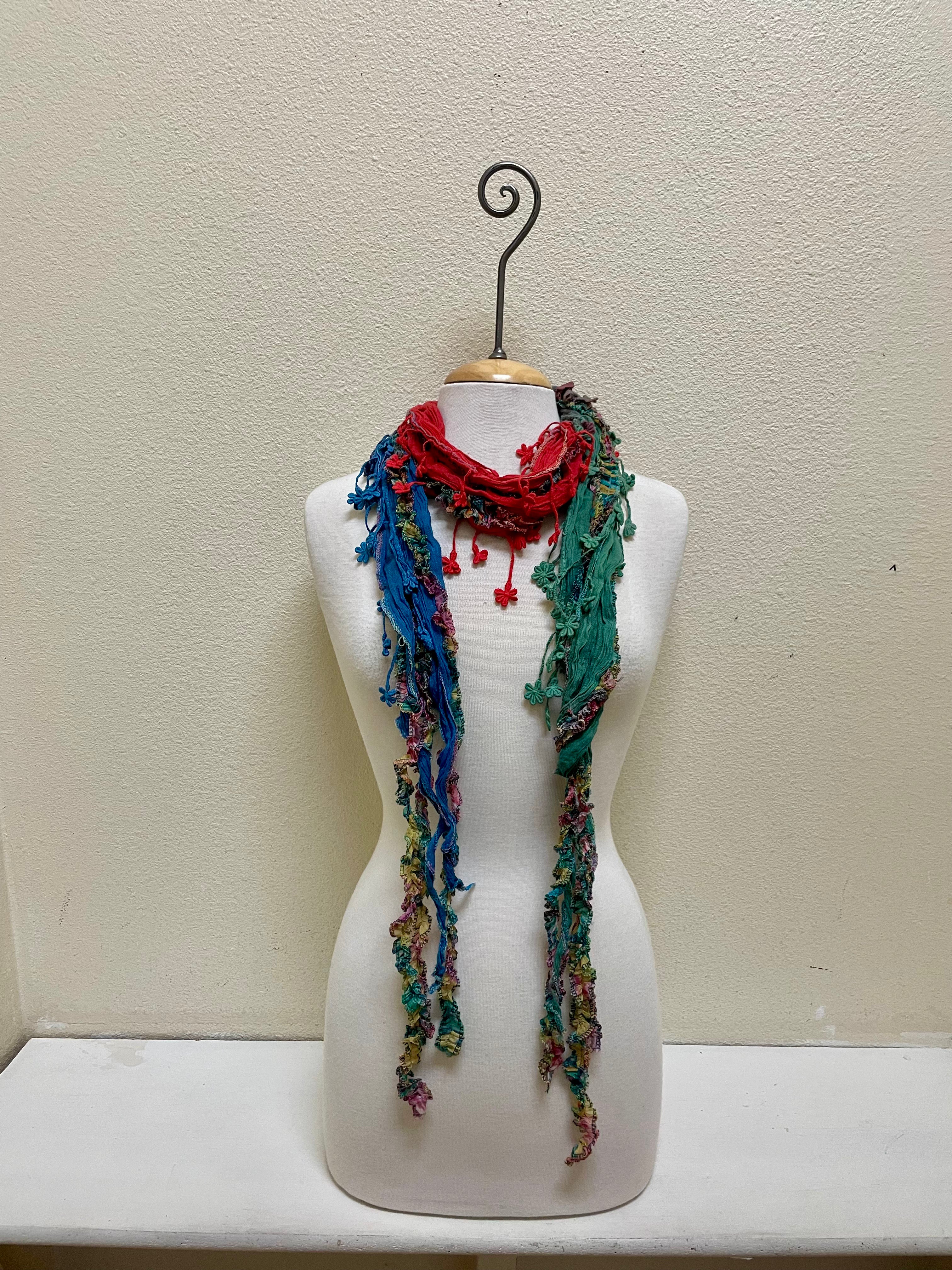 Monkey Mango Fringe Scarf - PRINT 41