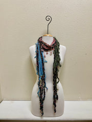 Monkey Mango Fringe Scarf - PRINT 50