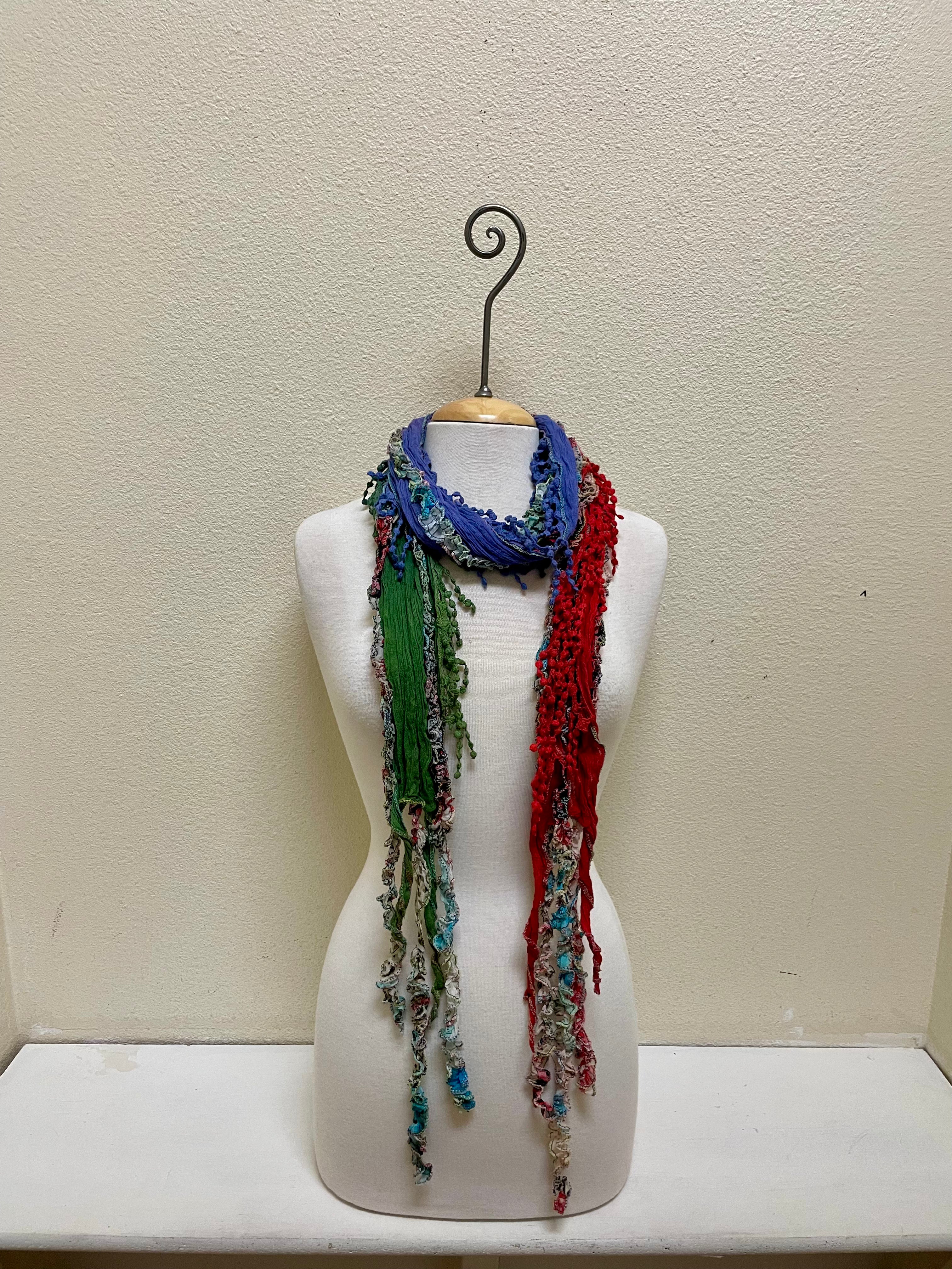 Monkey Mango Fringe Scarf - PRINT 70