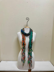 Monkey Mango Fringe Scarf - PRINT 91