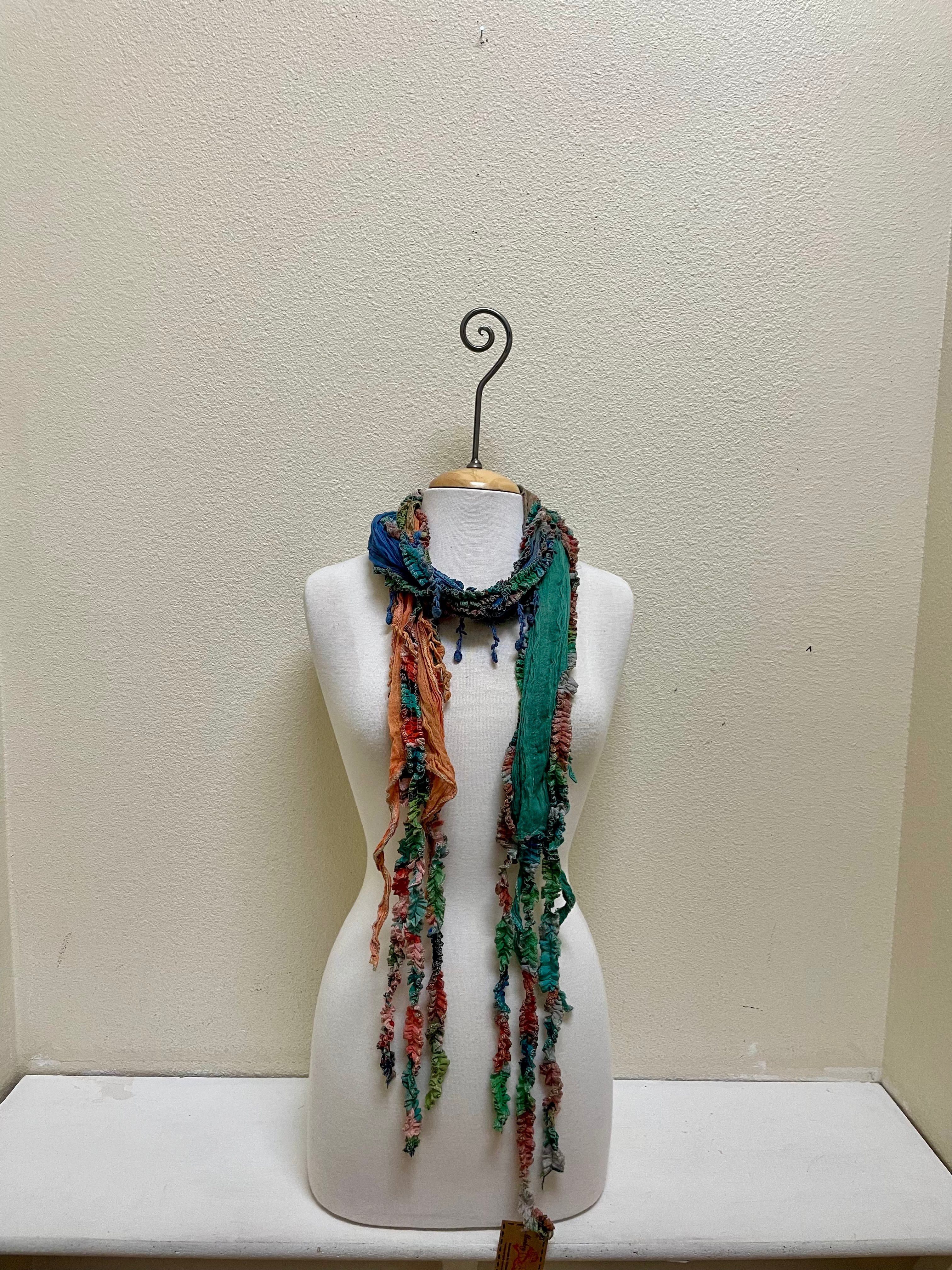 Monkey Mango Fringe Scarf - PRINT 91