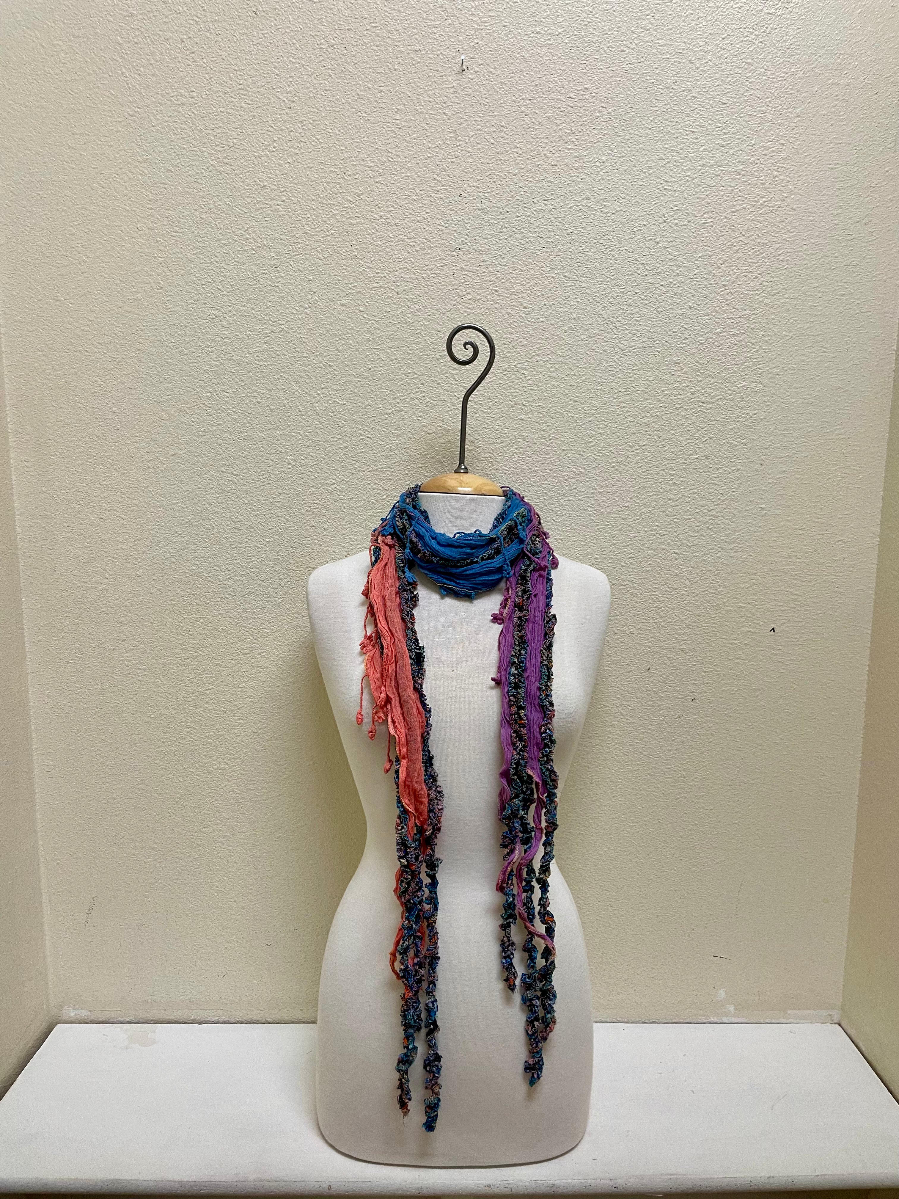 Monkey Mango Fringe Scarf - PRINT 24