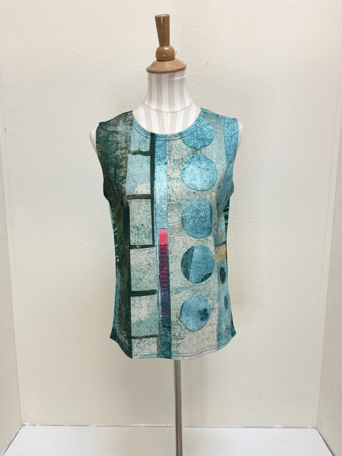 DAMEE BUBBLE DENIM MESH TWIN SET - 31408-GRN