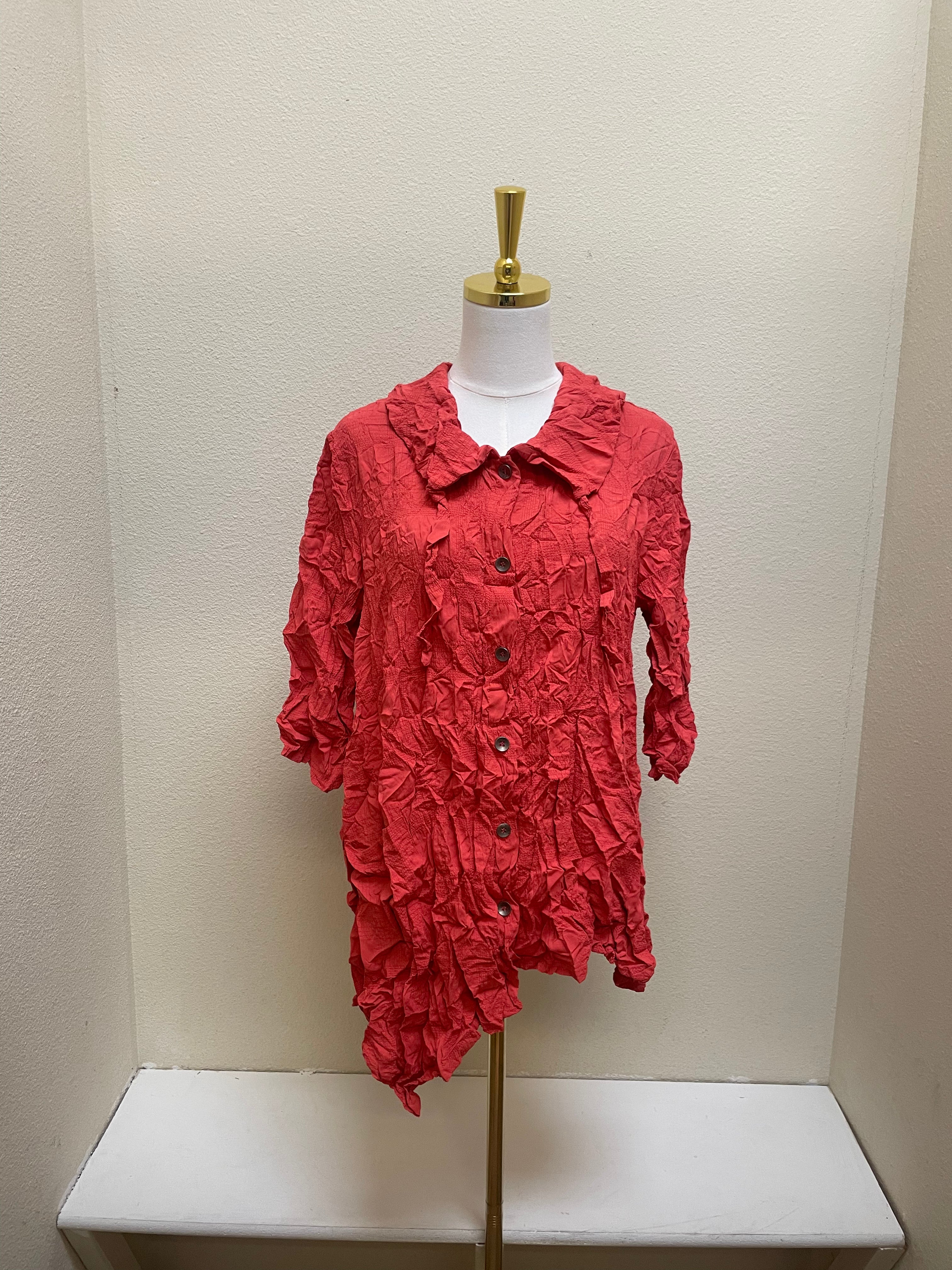 Chalet Georgette Shirt - T55870 - PAPAYA