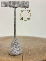 Takobia Gold Dragonfly Hoop Earring