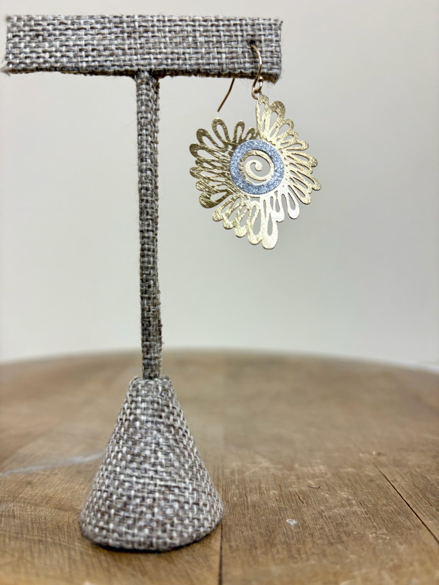 Takobia Gold Flower Swirl Earring