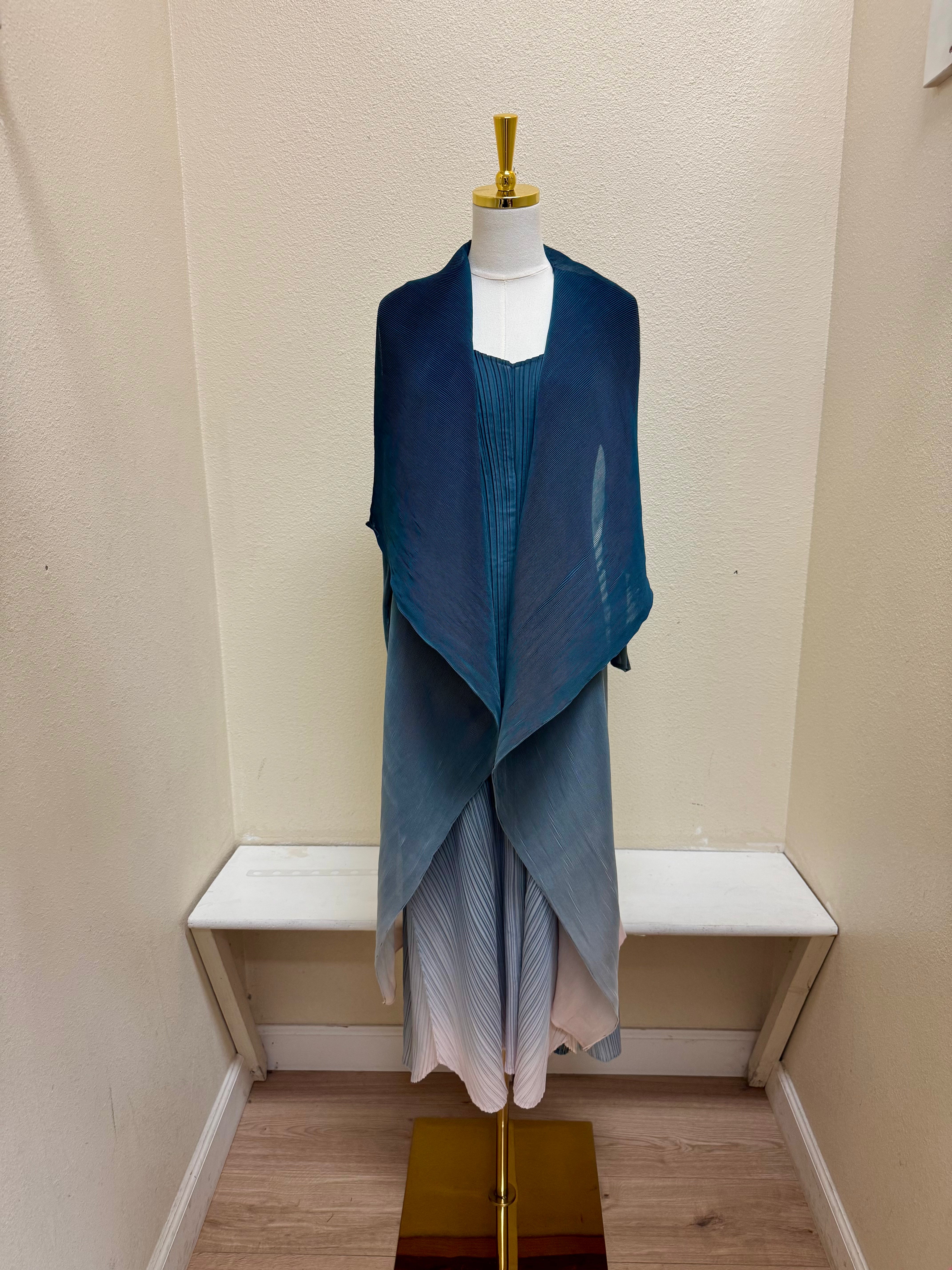 Alquema Long Estrella Dress - CHARCOAL GOES LIGHT