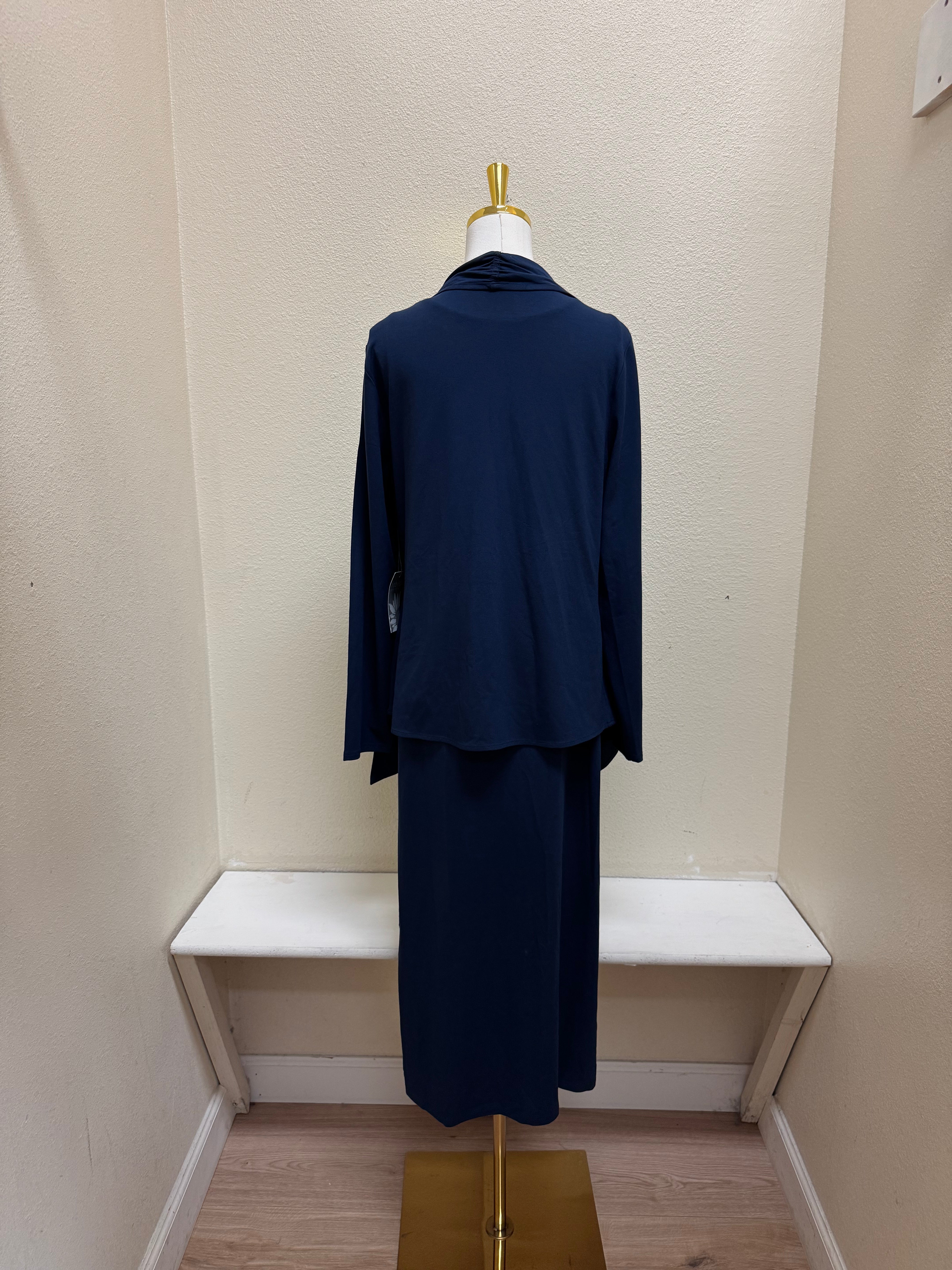 Habitat Core Travel Knit Solid Waterfall Jacket - 55931 - MIDNIGHT - L ONLY