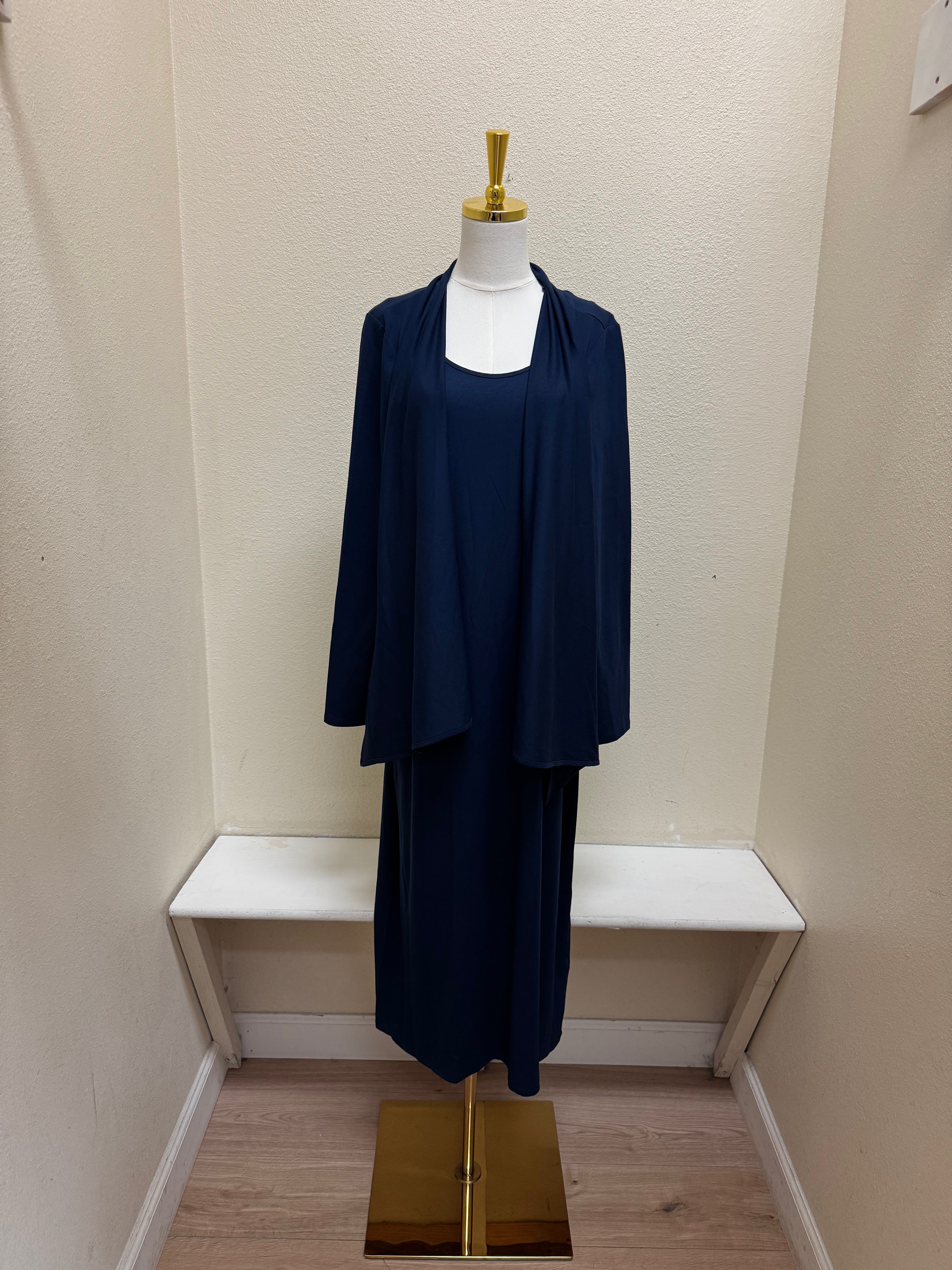 Habitat Core Travel Knit Solid Everything Dress - 55985 - MIDNIGHT - L ONLY
