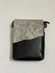 ili New York - SMALL CANADA FLAP BAG - 6649 - Black/Haircalf