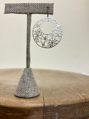 Takobia Silver Flower Web Earring
