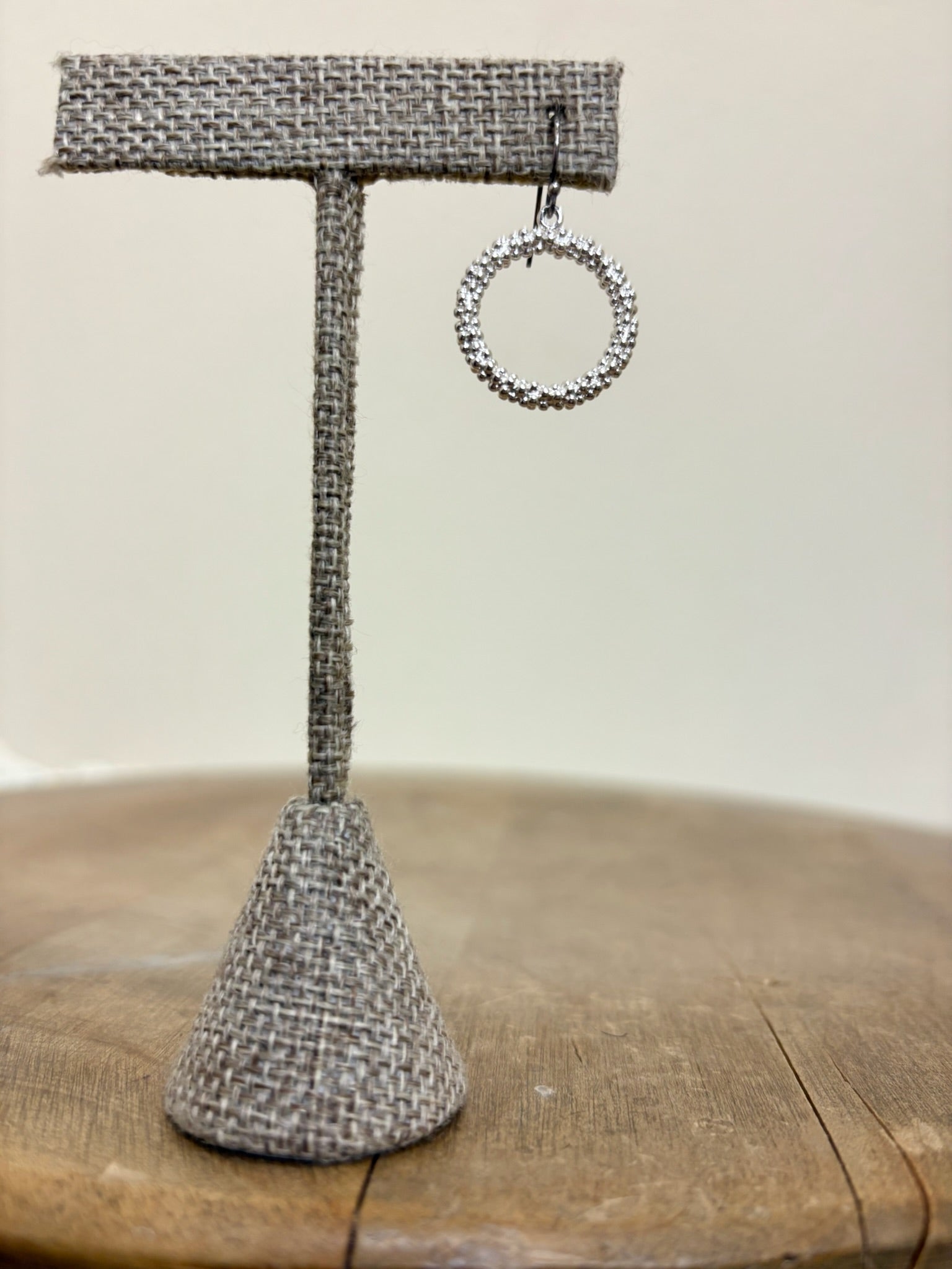 Takobia Silver Sparkle Hoop Earring