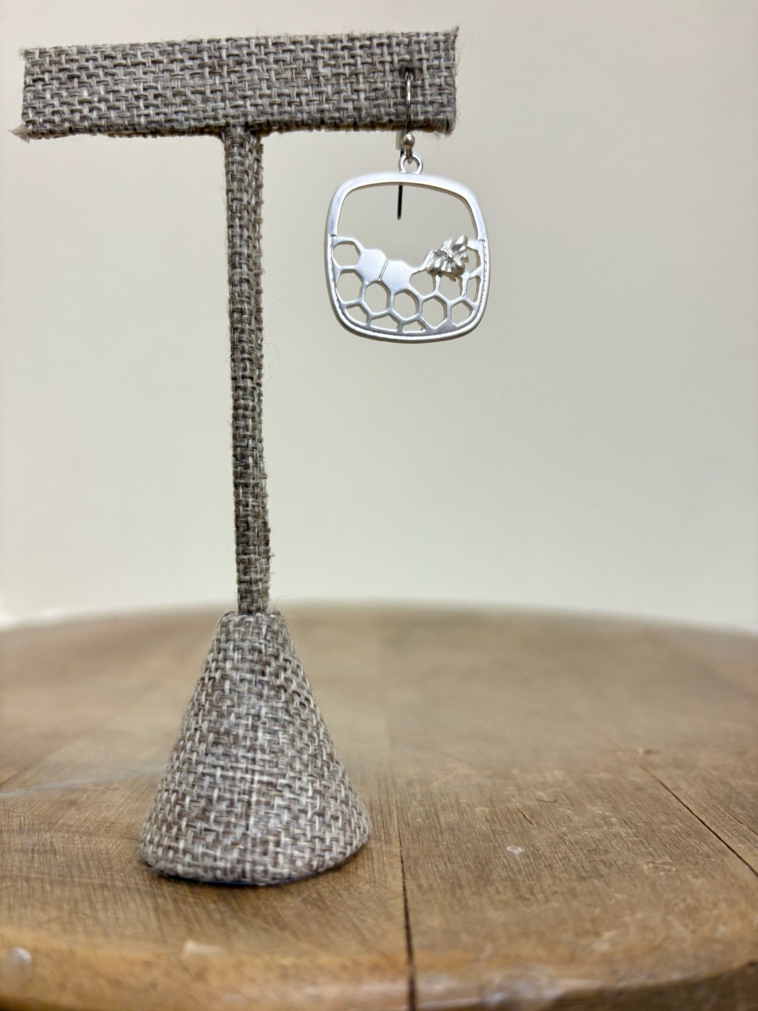 Takobia Silver Honeycomb Earring