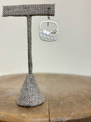 Takobia Silver Honeycomb Earring