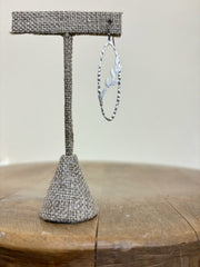 Takobia Silver Oval Leafy Earring