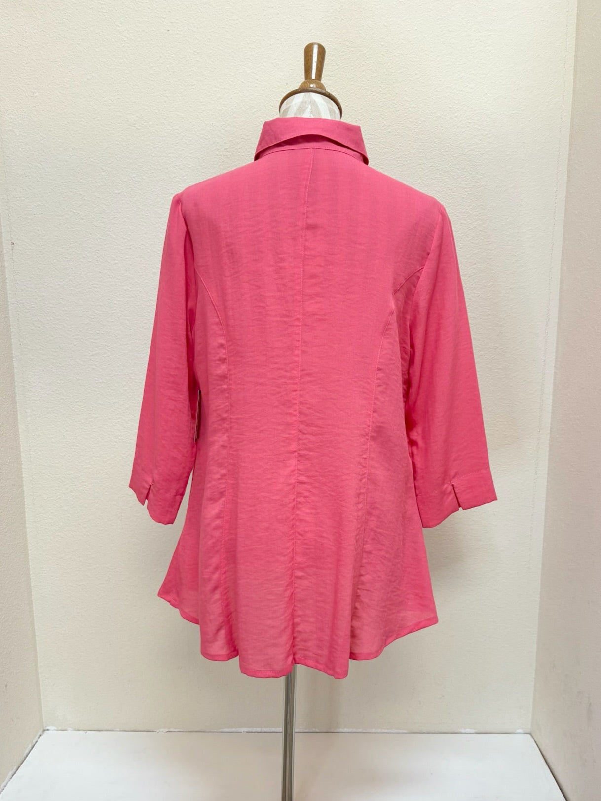 Fridaze AA224 - Veronica Button-Up Linen Blouse - PASSION FLOWER