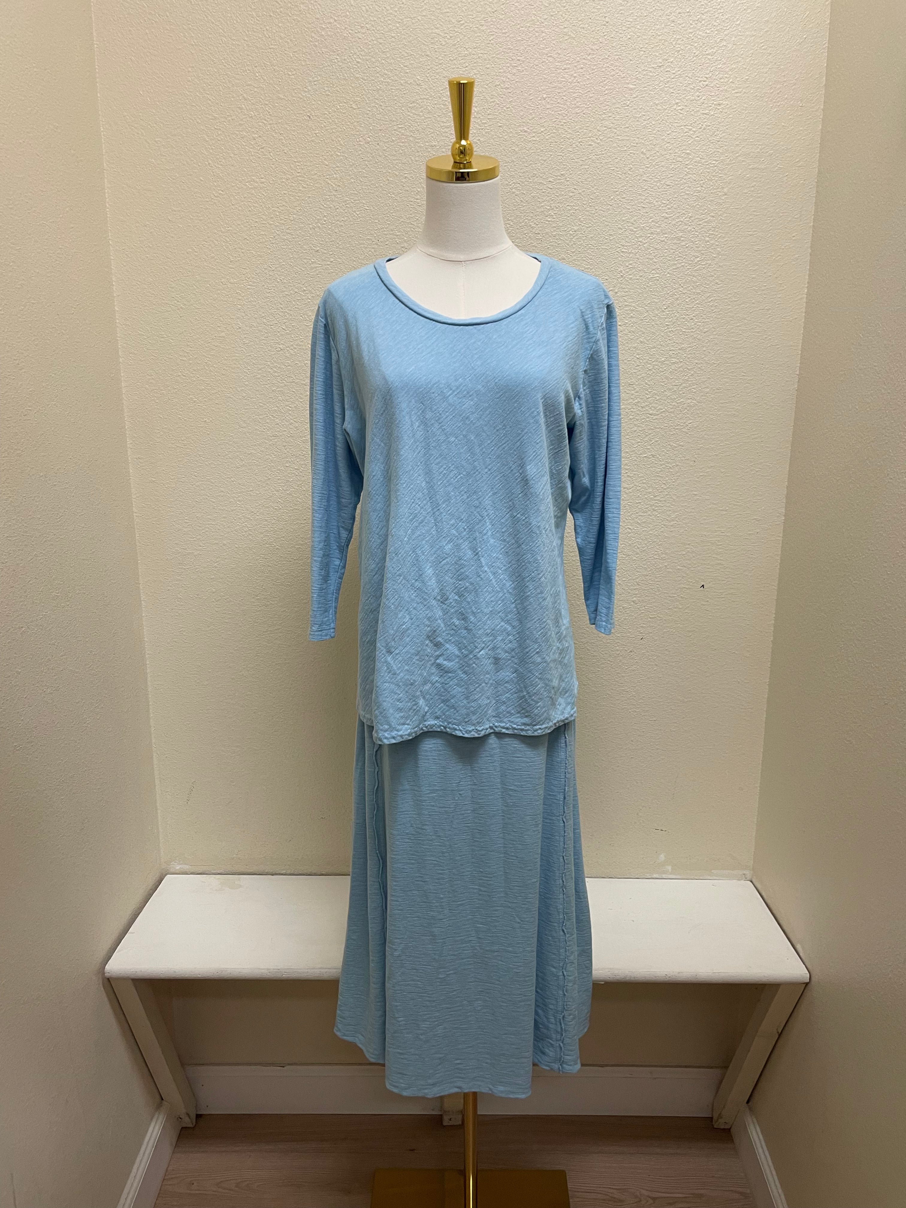 CUT LOOSE Linen Cotton Jersey Asymmetrical Skirt - 5019528