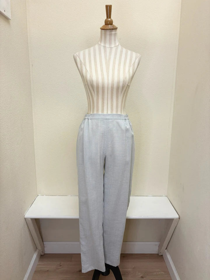 Fridaze AAPT21 - Flat Front Tapered Leg Linen Pant