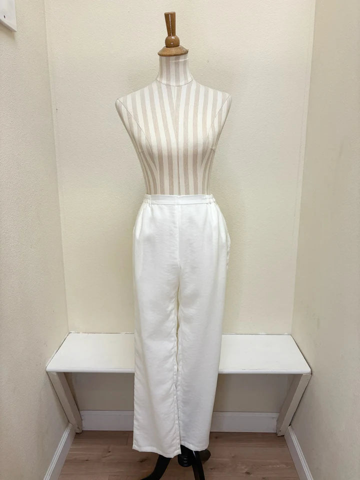 Fridaze AAPT21 - Flat Front Tapered Leg Linen Pant