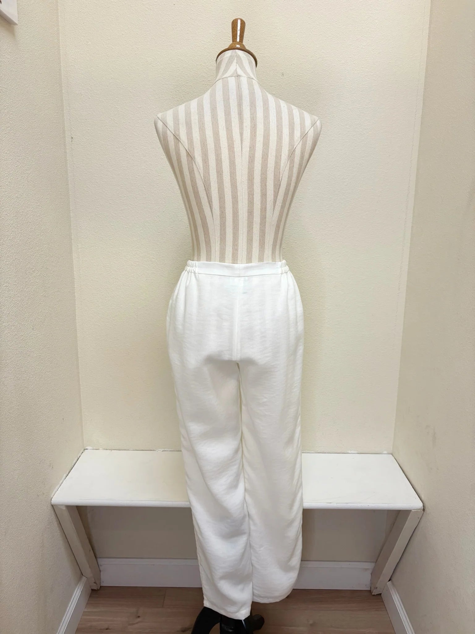 Fridaze AAPT21 - Flat Front Tapered Leg Linen Pant