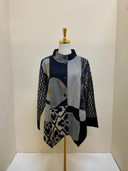 Yaza Kasur Patchwork Jacket - BLACK - BJ-17021