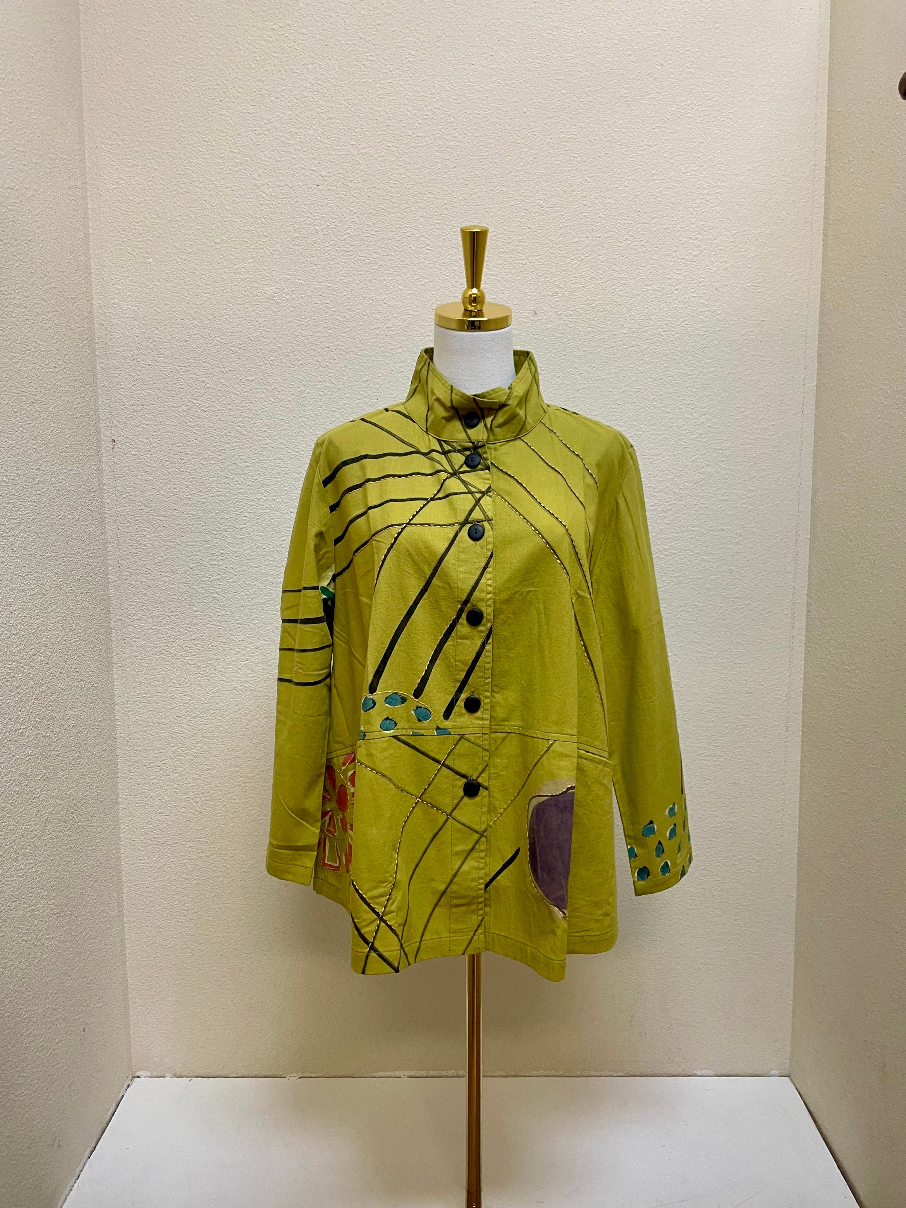 Yaza Shirt Jacket - LEMON - BJ-17148