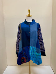 Yaza Kasur Patchwork Jacket - BLUE - BJ-17021