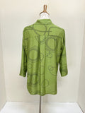 Ali Miles Woven Button Front Tunic - A35707BM - 302-OLIVE