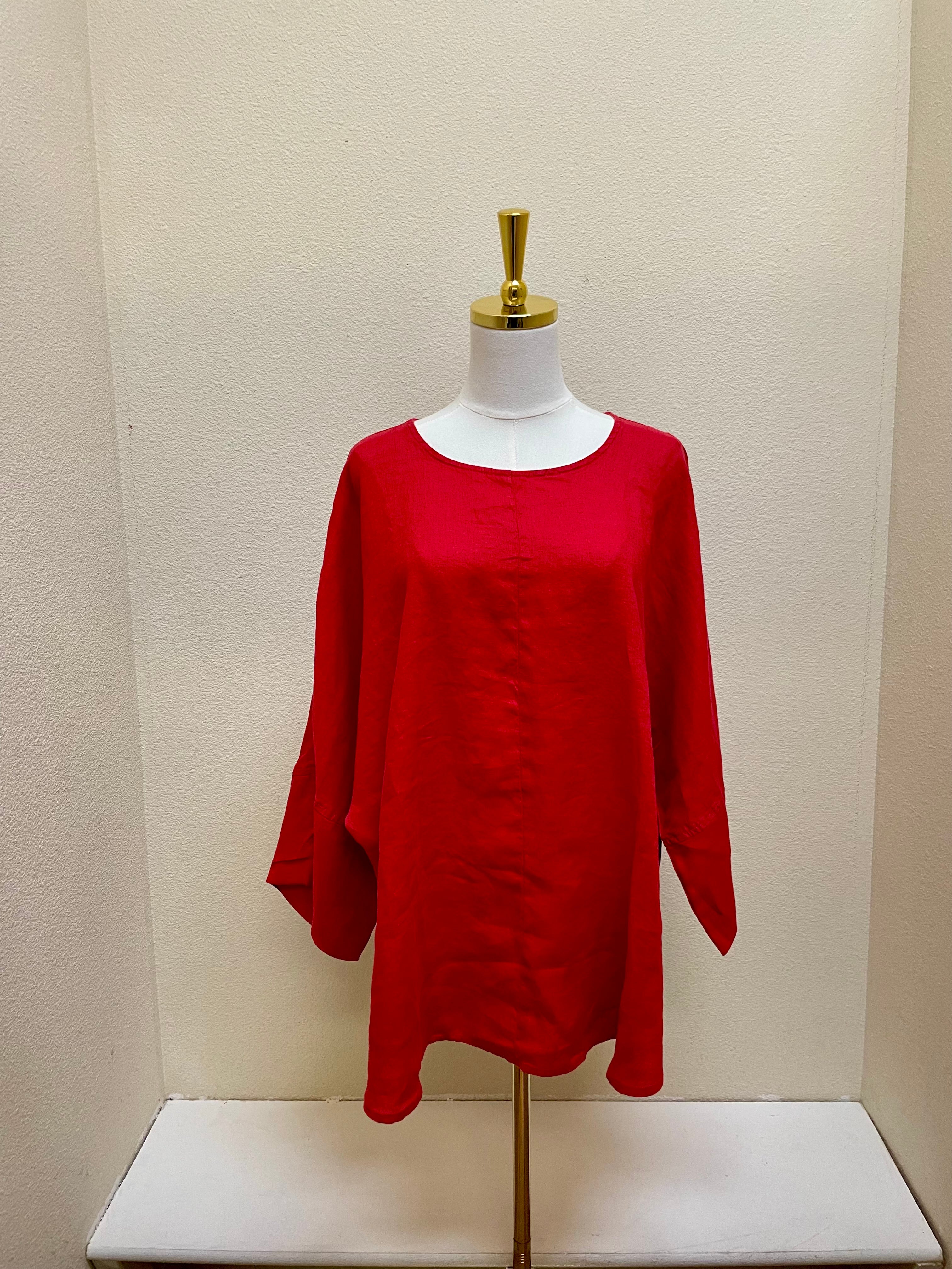 CUT LOOSE Hanky Linen One-Size Pullover - 4206315