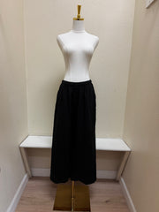 CUT LOOSE Crosshatch Pleated Crop Pant - 4192094 - BLACK