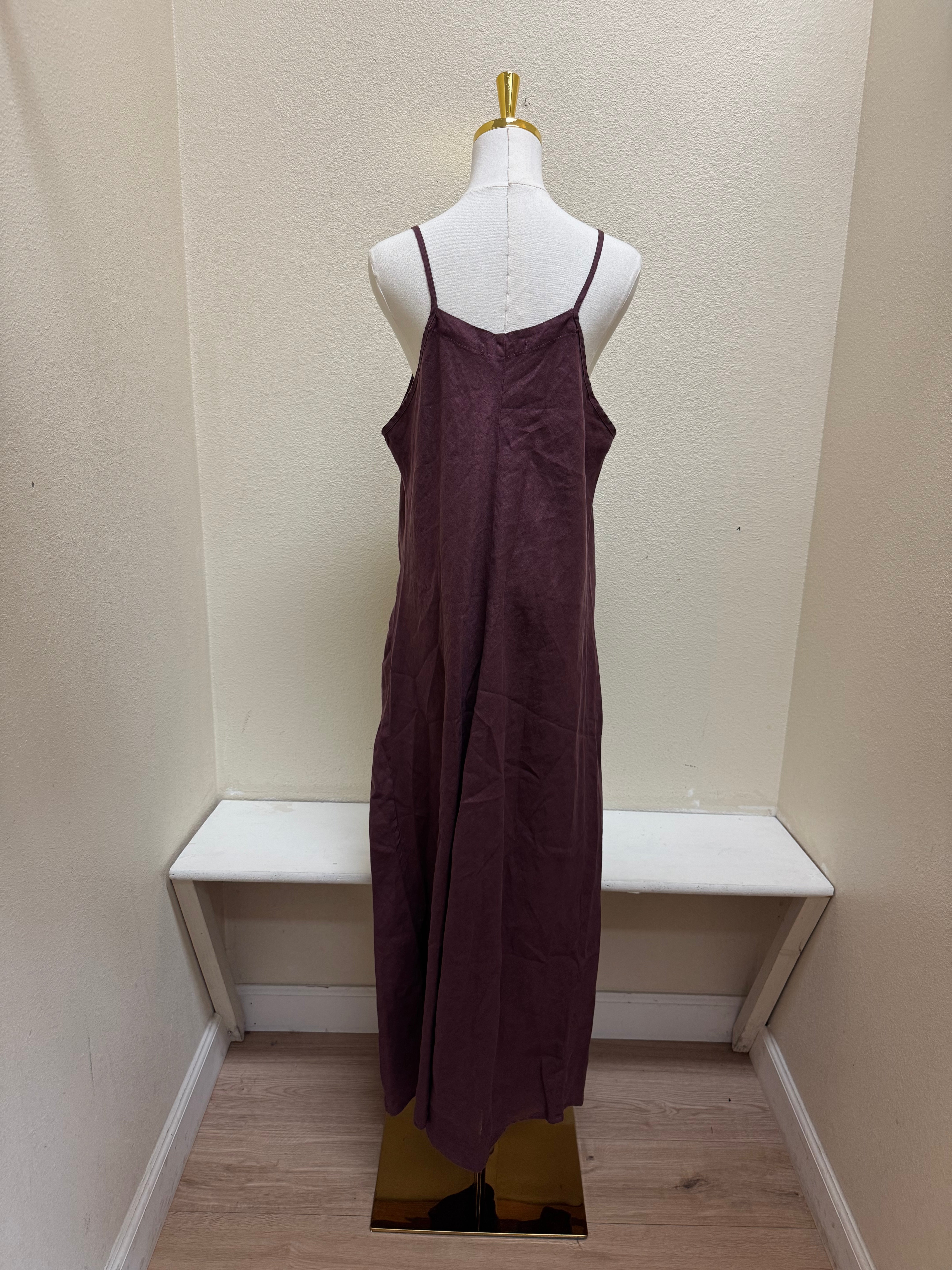 CUT LOOSE Hanky Linen Bias Cami Dress - 4200779 - CINNABARK