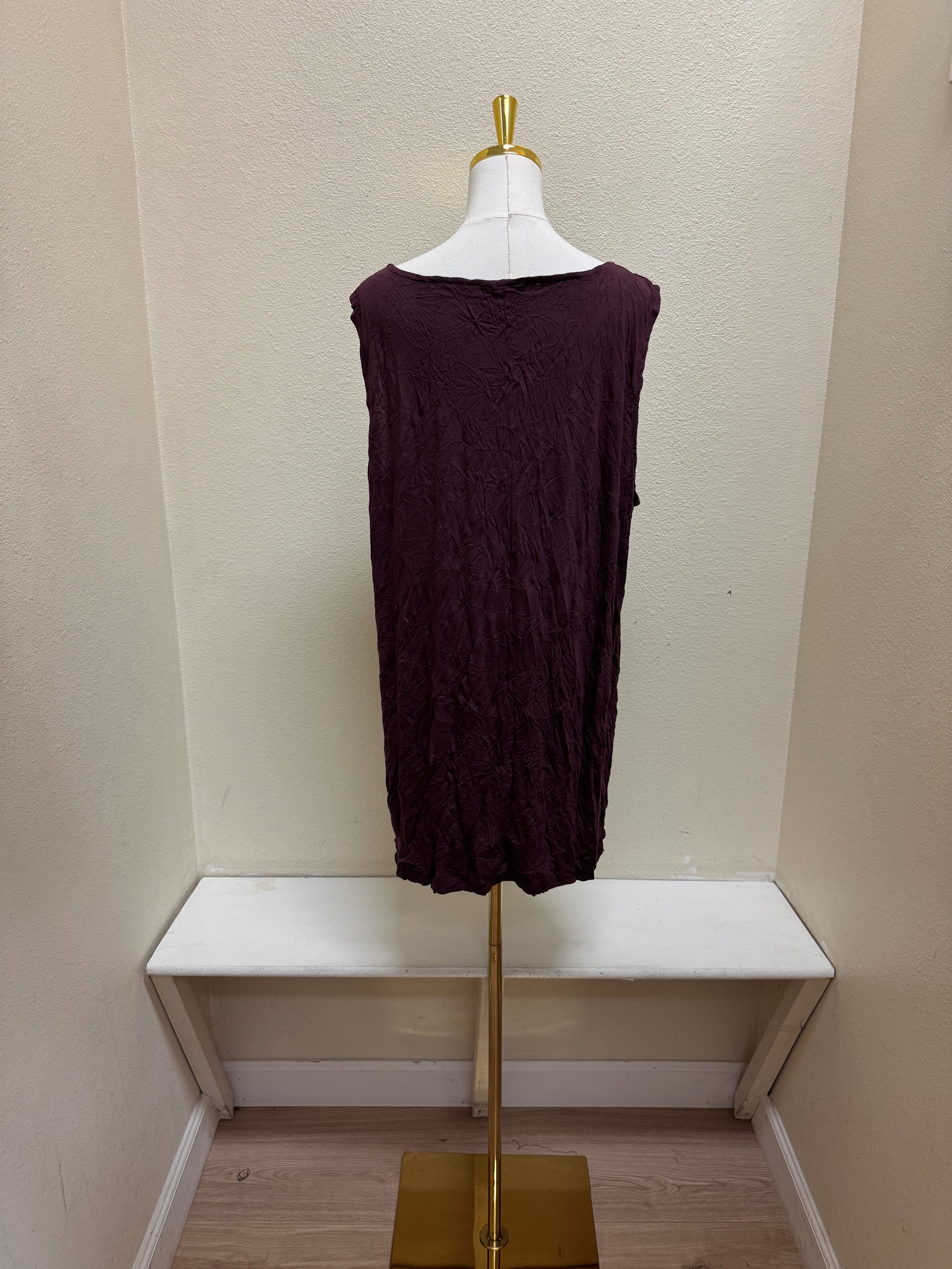Chalet Recycled Crinkle Jersey Liz Round Neck Tank Top - C61198