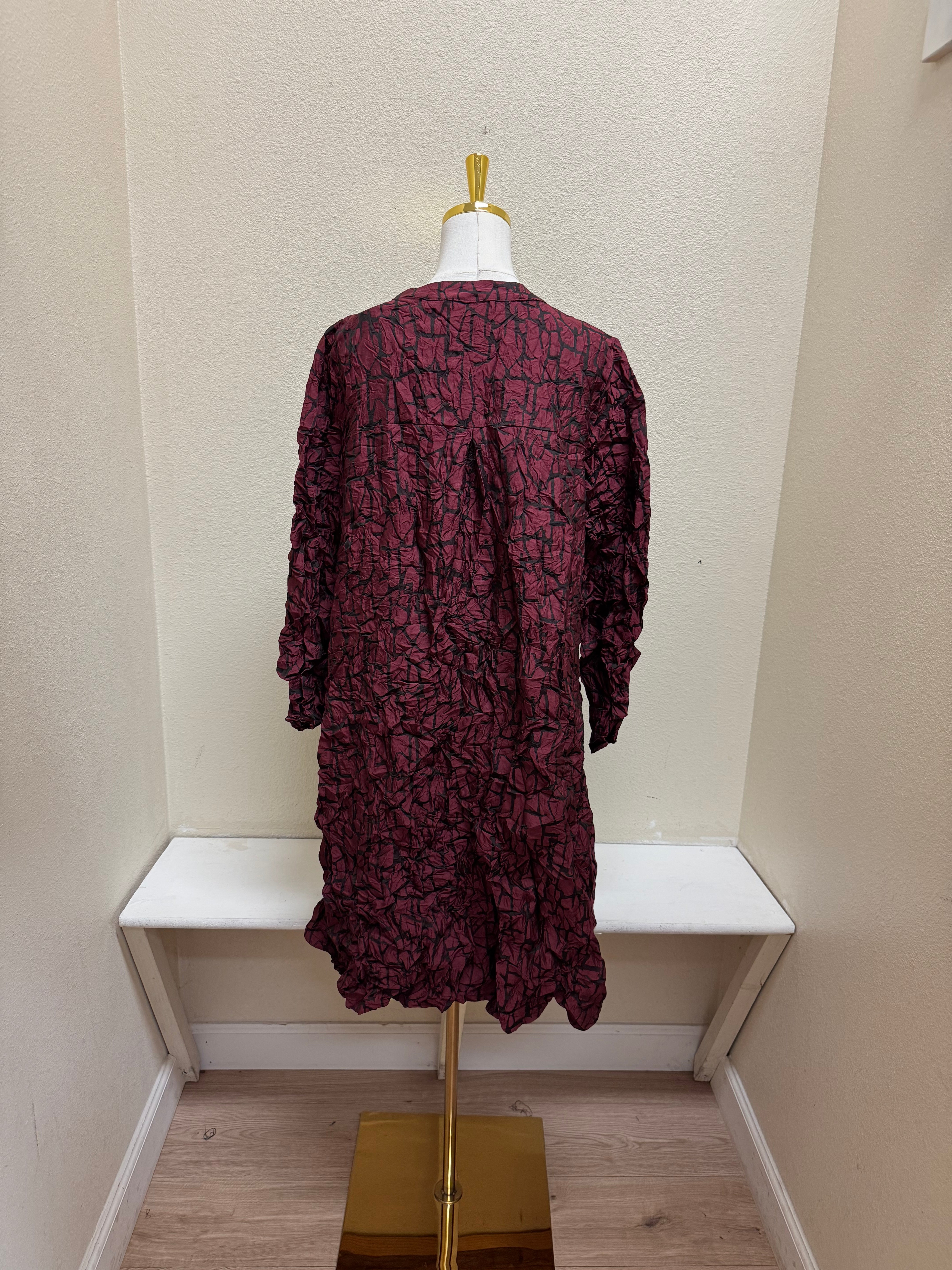 Chalet Carey Nylon Parachute Long Button Down Shirt with Pockets - TN65801