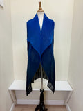 Alquema Long Collare Coat - MEDIEVAL BLUE