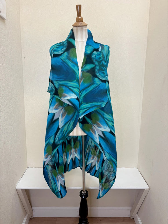 Alquema Long Collare Coat - AQUA BOWS