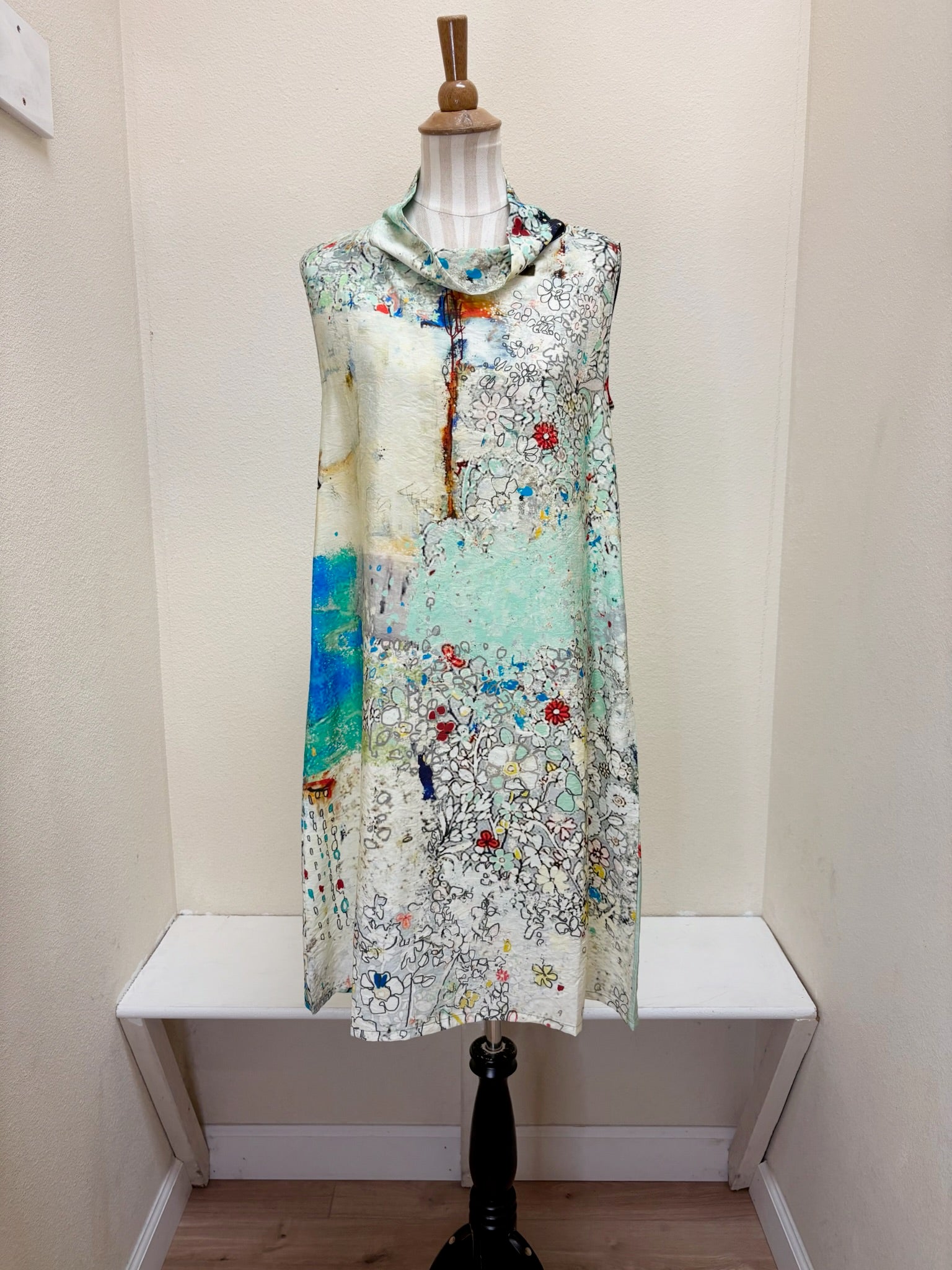 3 Potato Cowl Neck Dress - 7202 - FLWA