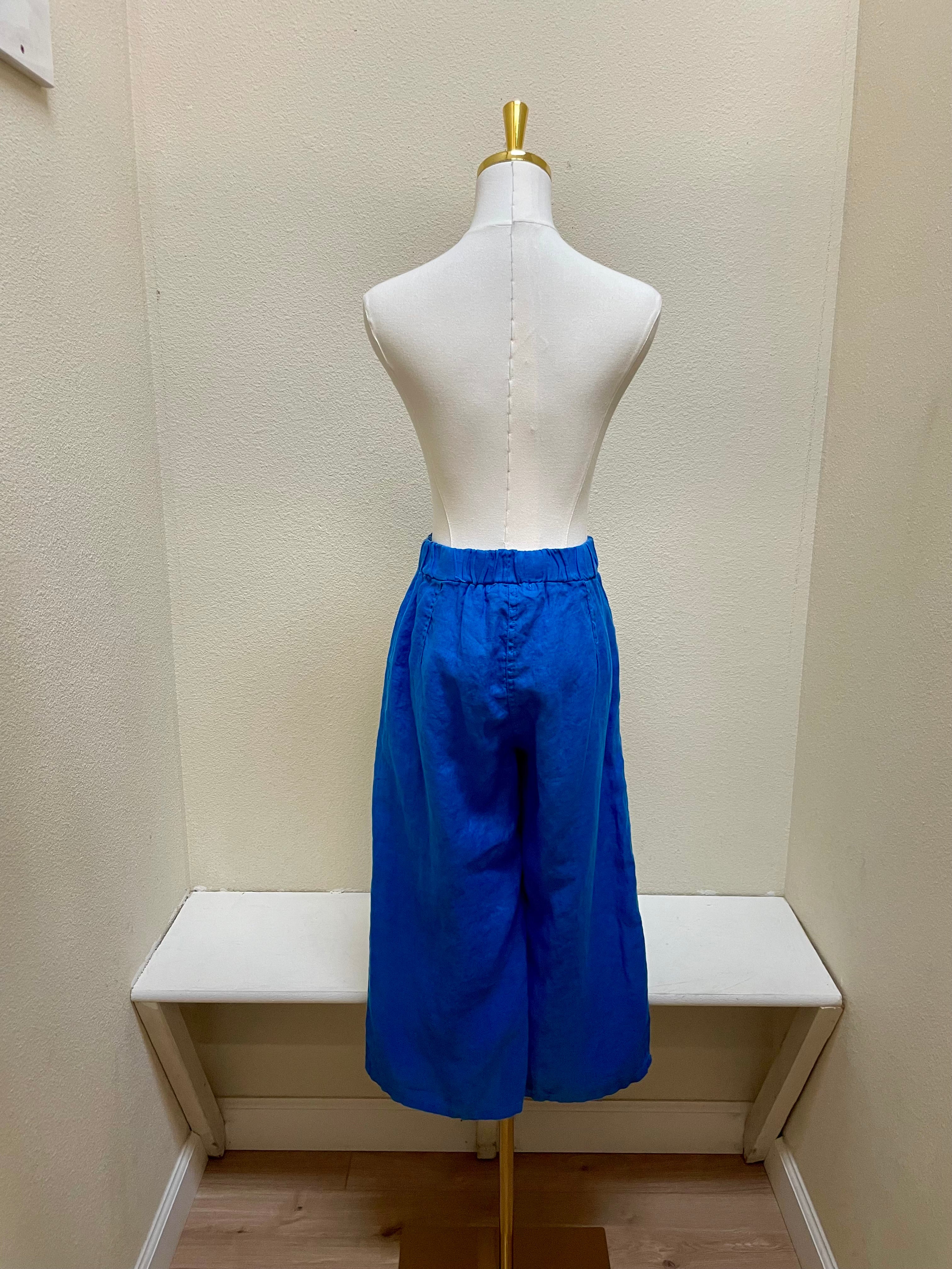 CUT LOOSE Hanky Linen Easy Crop Pant - 4202349
