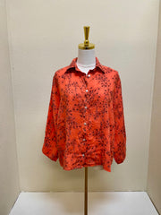 CUT LOOSE Morning Glory Crop Shirt - 4026806 - TABASCO