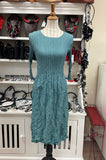 Alquema 3/4 Sleeve Smash Pocket  Dress - MINERAL BLUE