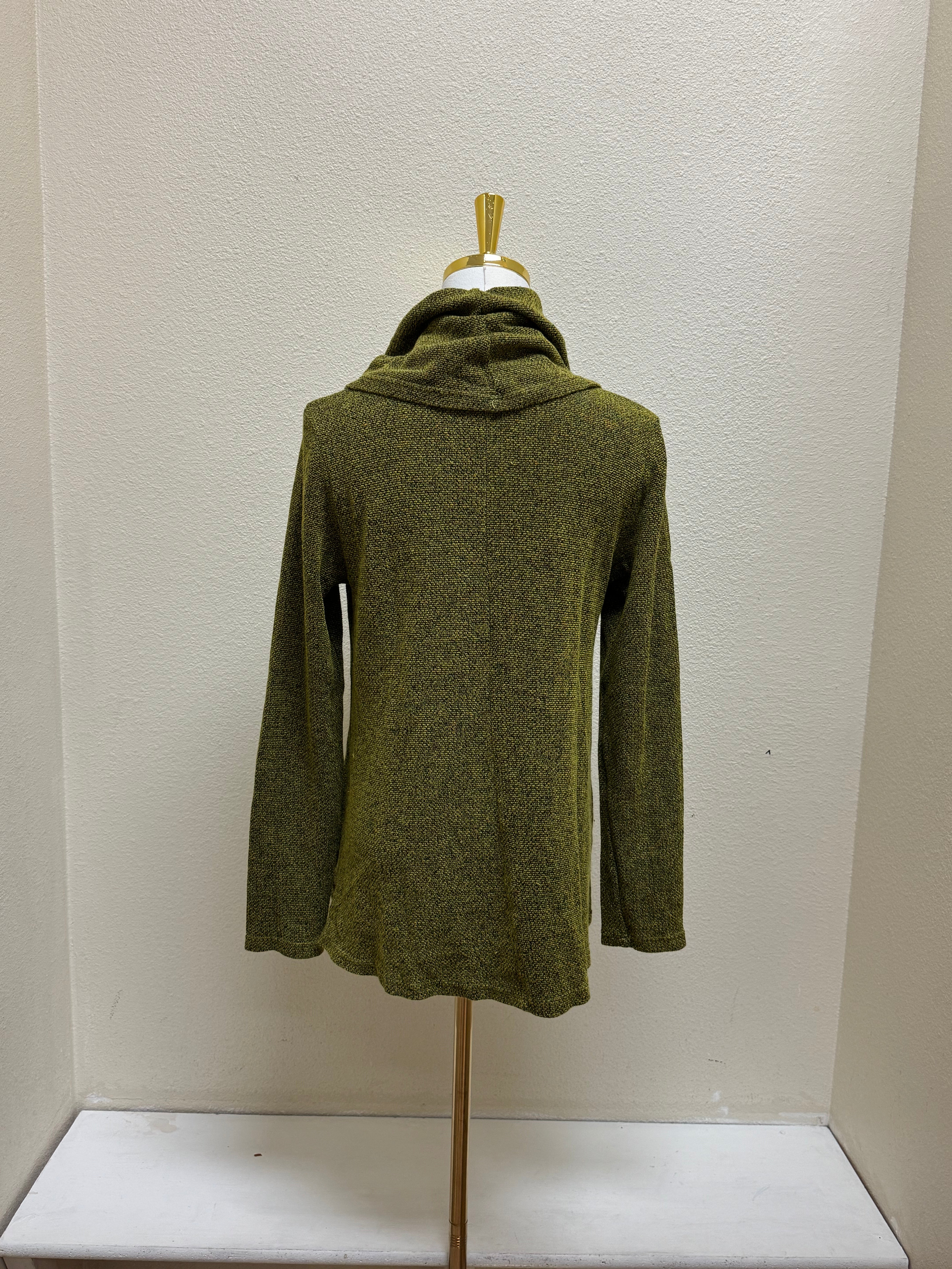 CUT LOOSE Marled Sweater Knit Cowl Neck Pullover - 6707428