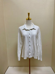 CUT LOOSE Linen Cotton Jersey Fitted Shirt - 5016635 - WHITE
