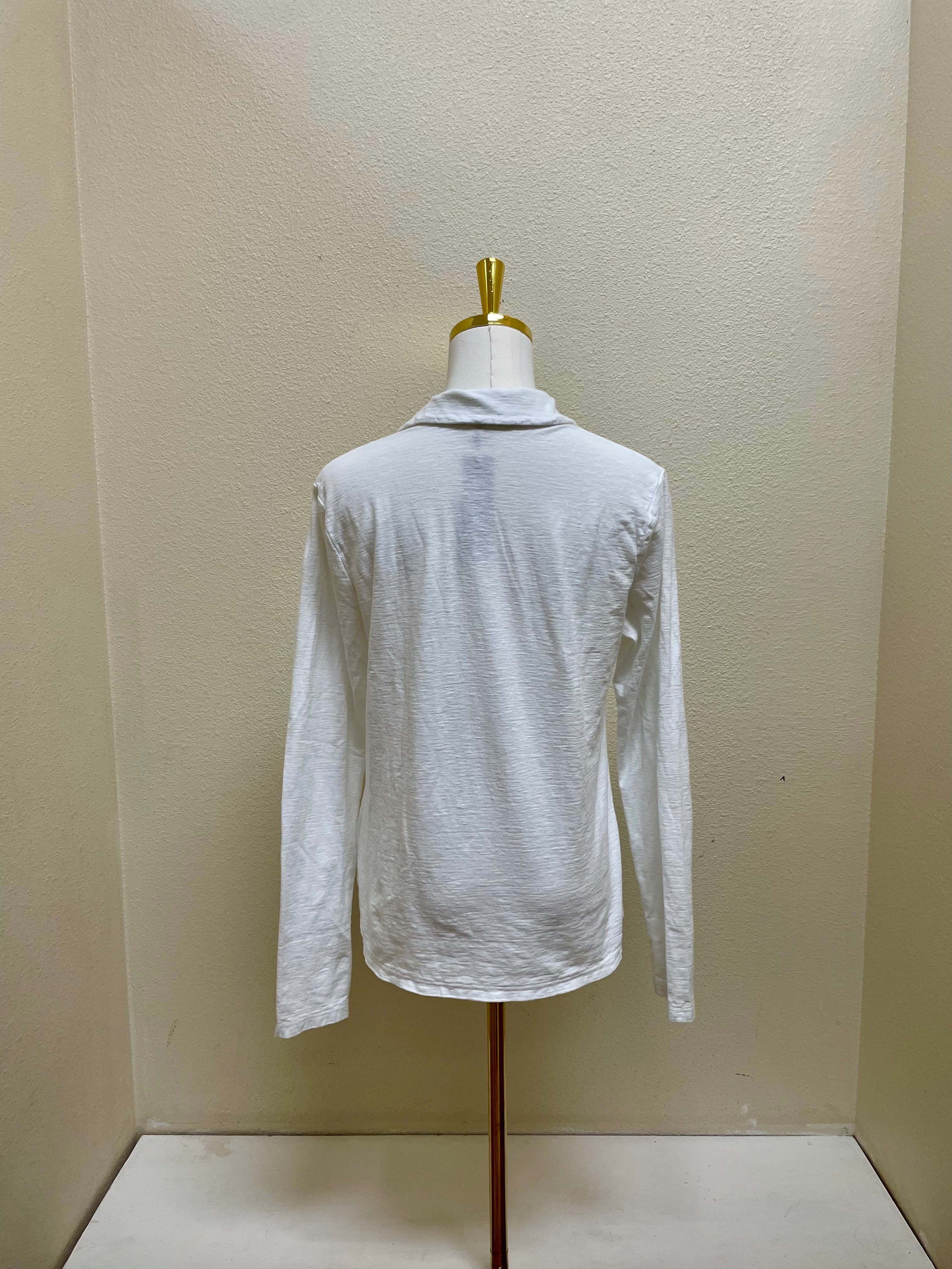 CUT LOOSE Linen Cotton Jersey Fitted Shirt - 5016635 - WHITE