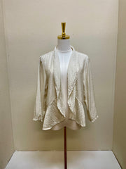 CUT LOOSE - Rayon Parachute Ruffle Jacket - 6218682 - JICAMA