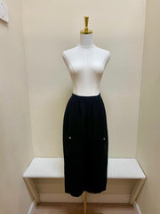 Fenini Patch Pocket Crop Pant - C46805BLK - BLACK