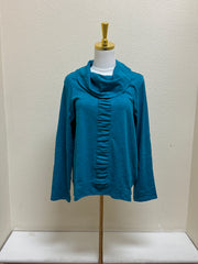 Habitat Cotton Pebble Ruched Panel Cowl - 27550 - TEAL