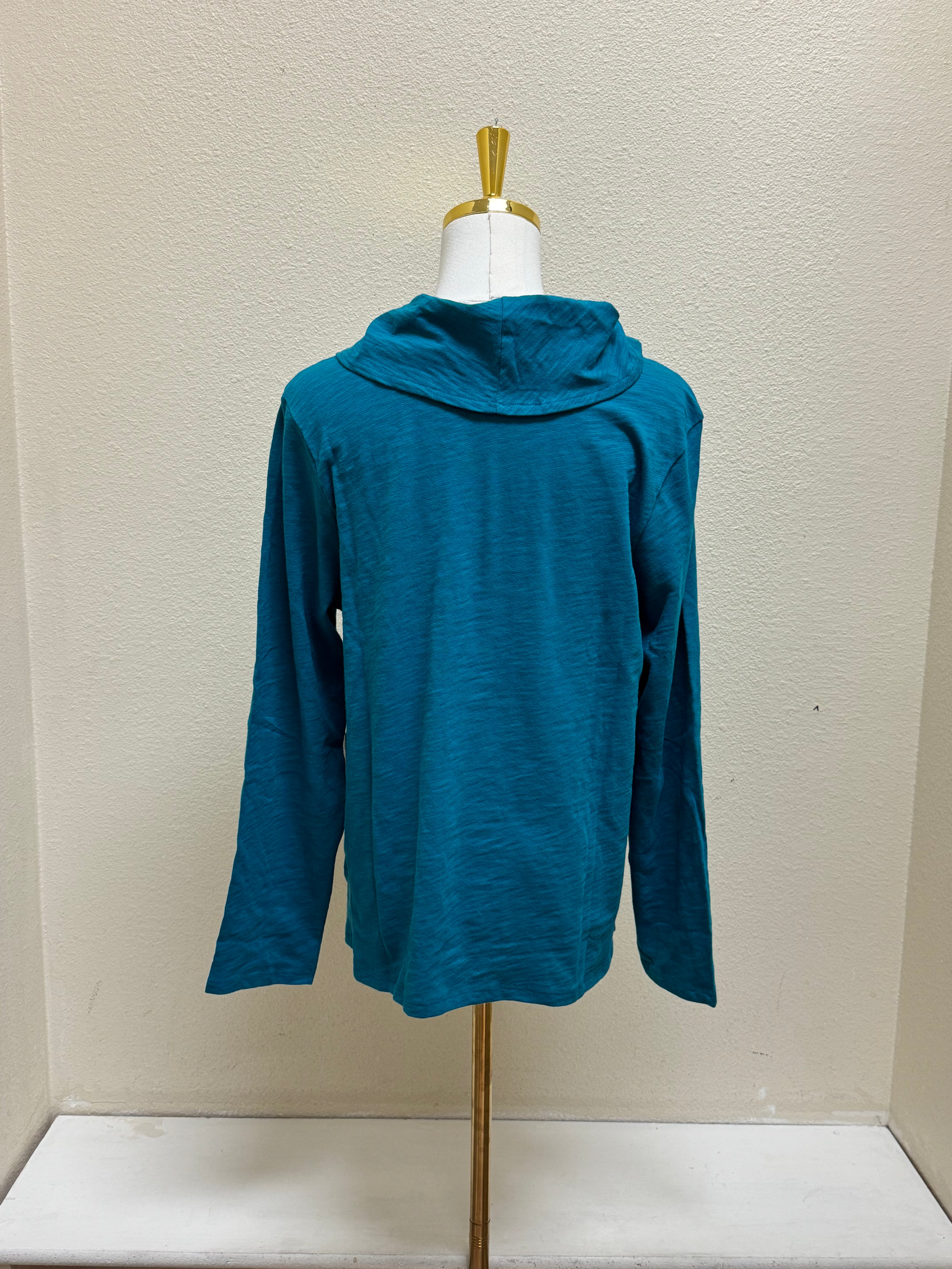 Habitat Cotton Pebble Ruched Panel Cowl - 27550 - TEAL